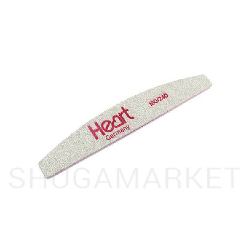 Пилка для ногтей HEART Half, 180/240